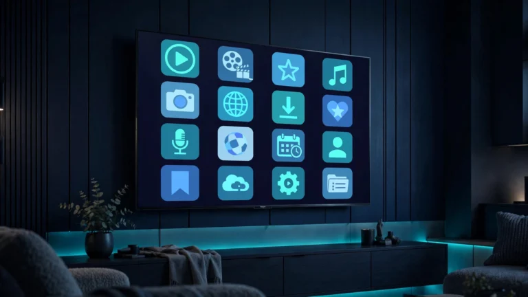 What is the best iptv service? Collage of legal live TV streaming apps on a smart TV